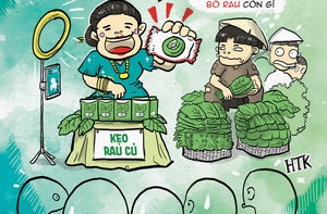 Giá rau củ tăng 50%, làm viên kẹo rau tăng chất... xanh cũng được