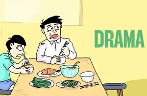 Drama và bữa cơm gia đình