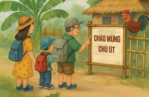 Chú út về quê nghỉ lễ, anh chị lên thành phố... xem lễ
