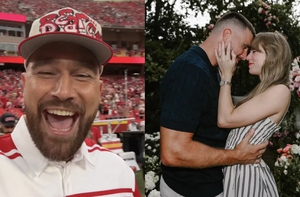 Cầu thủ Travis Kelce cười không ngớt sau thông báo đính hôn với Taylor Swift
