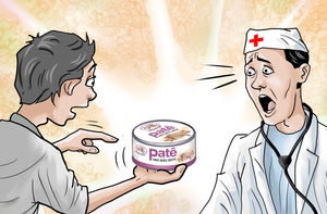 Cách ăn pate 'heo mắc dịch'?
