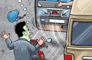 Mở cửa ô tô bất cẩn khác gì một chiếc xe… chạy ngược chiều?