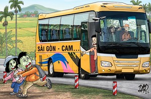 Hành khách hú hồn với chuyến xe Sài Gòn - Cam...