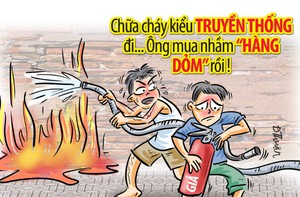 Bình chữa cháy giả: Cháy nhà mới ra mặt chuột!