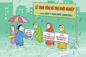 Công ty thoát nước trao vốn khởi nghiệp mùa mưa