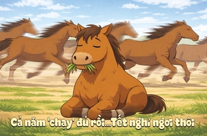 Cả năm chạy đủ rồi, Tết nghỉ ngơi thôi