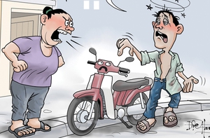 Chồng bợm nhậu đổ lỗi cho xăng E10