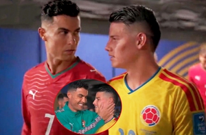 Ronaldo và James Rodriguez khiến fan bồi hồi ở World Cup