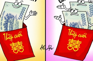 Tiền mừng đám cưới: Góp vui hay... góp vốn?