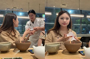 Cô gái quê một cục vì tưởng được sếp nhà hàng nhắn gửi lời yêu thương