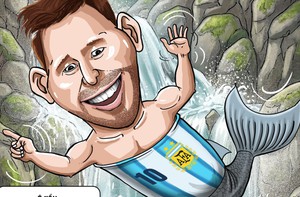 Argentina và Messi là những chú cá hồi cừ khôi