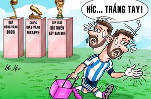 Messi trắng tay trong 'combo hụt hẫng'