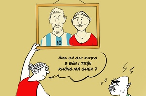 Ông chồng ghen tuông mù quáng với Messi