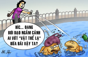 Vứt rác xuống kênh, mất ý thức và mất cả tiền