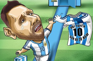 Messi đã trả lại áo số 10 cho Argentina