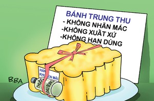 Bánh Trung thu 'ba không' bán kèm hàng khuyến mãi
