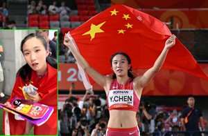 Vừa phá kỷ lục Asiad, nữ VĐV xinh đẹp ngơ ngác vì được tặng... sách luyện thi đại học
