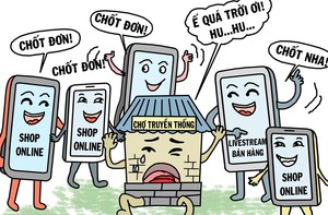 Chợ truyền thống giữa vòng vây 'chốt đơn'
