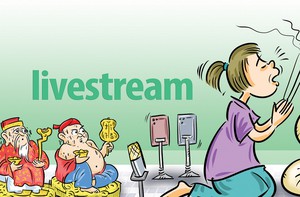 Thời livestream: Ông Địa, Thần Tài bị ra rìa