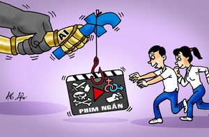Chiếc cần câu phim ngắn AI 'cướp' hết thời gian trong ngày