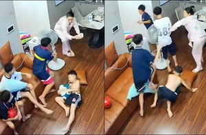 4 con trai 'tốc biến' đi ngủ một nốt nhạc khi thấy mẹ cầm dép