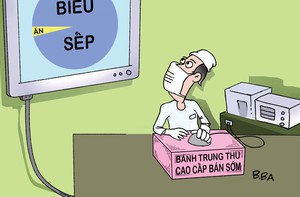 Thử siêu âm một chiếc bánh Trung thu bán sớm