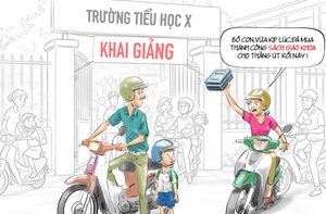Hậu khai giảng, sách giáo khoa vẫn 'chơi trốn tìm' với phụ huynh
