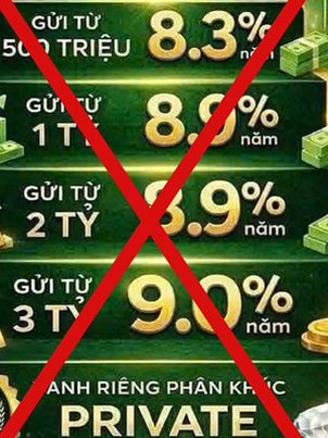 Xuất hiện chiêu lừa lãi suất cao mạo danh Vietcombank