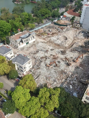 Lộ diện khu đất 'kim cương' làm quảng trường phía Đông hồ Gươm khi vừa phá dỡ loạt công trình