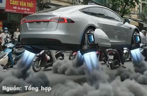 Dân mạng chế loạt video AI về siêu xe biết bay của Elon Musk