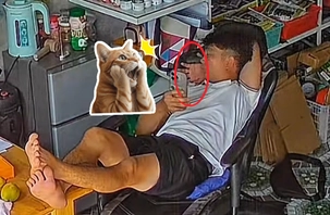 Thanh niên 'xanh mặt' vì bỗng dưng xuất hiện 'bàn tay lạ'