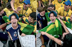 Nam CĐV Nhật Bản gào thét giữa vòng vây fan Brazil là ai?