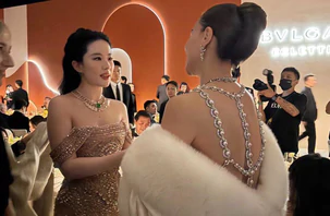 Lưu Diệc Phi tay bắt mặt mừng với Hồ Ngọc Hà trước khi 'cắt ảnh': Xã giao hay luật chơi triệu đô?