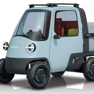 Ô tô điện mini trông như đồ chơi, khó tin lại là xe bán tải 'nhỏ nhất thế giới'