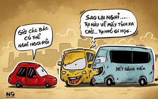 Xe hết hạn đăng kiểm mang về quê.... đưa rước học sinh