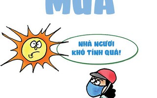Nắng nóng quá, xin ông Trời mưa tí cho mát