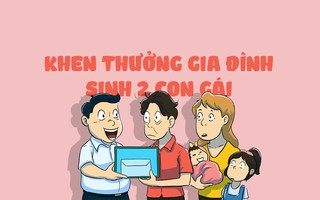 Khen thưởng gia đình 'sinh đủ 2 con đều là gái': Vừa vui vừa buồn