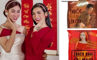 "Thánh lầy" BB Trần lấy ảnh chế Hải Triều in lên tặng phẩm ngày Tết