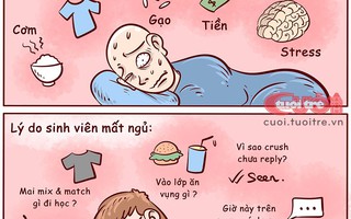 Lý do mất ngủ của sinh viên