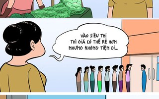 Bà nội trợ 'ngã ngửa' vì rau mắc như thịt