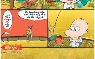 Thằng Tí đi phóng sinh