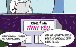 Hai bố con đụng độ ngày Valentine