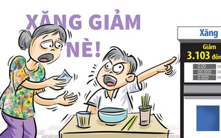 Xăng giảm rồi nè bà chủ!