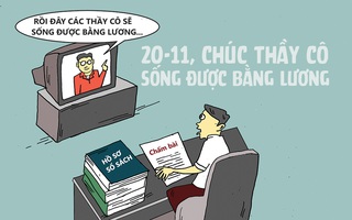 20-11, chúc thầy cô sống được... bằng lương