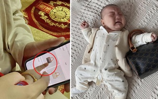 Ảnh vui 1-12: Mẹ trẻ 'mượn tay' con trai cưng để mua hàng online