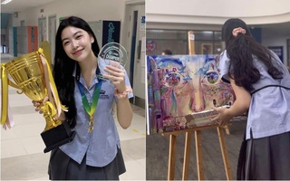 Ảnh vui sao Việt 2-12: Con gái Quyền Linh đoạt giải nhất cuộc thi vẽ tranh