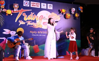 Bella Vũ Huyền Diệu hóa thân thành chị Hằng hát 'Thằng Cuội'