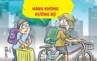 Về quê ăn Tết bằng 'máy bay đường bộ'
