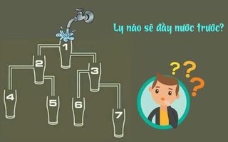 Người tinh mắt sẽ thấy ngay ly nào đầy nước trước
