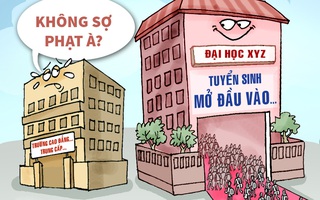 Tuyển sinh đại học quá chỉ tiêu: Phạt như gãi ngứa!